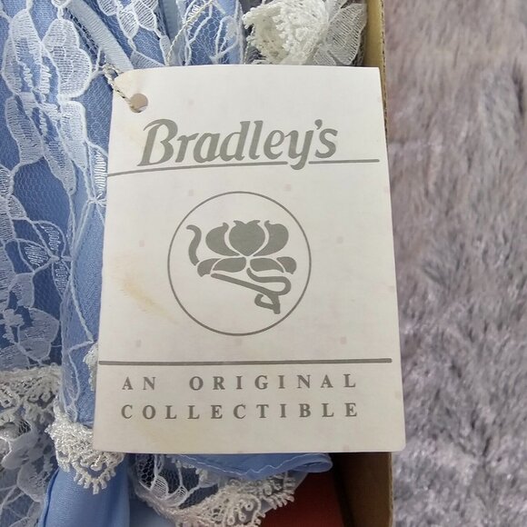 Vintage Bradley Dolls Original Collectible Victorian Birthstone Doll Blue Dress - Picture 9 of 12